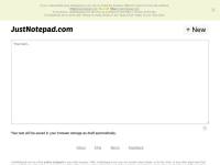 "Justnotepad.com" - онлайн блокнот